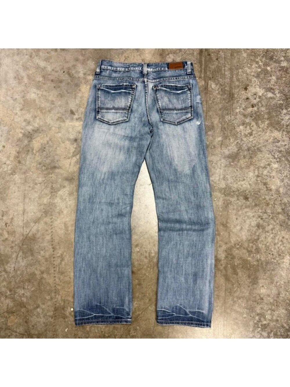 Y2K UnionBay Medium Wash Distressed Slim Straight Jeans 32x32